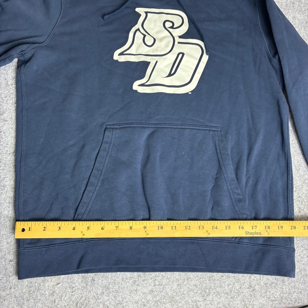 Nike San Diego Mens M Toreros Hoodie Navy Blue SD Logo Pullover Sweatshirt - Picture 6 of 6